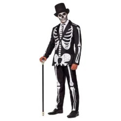 Suitmeister Skeleton Grunge Black Kostym
