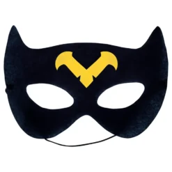 Superhjälte Svart Cape med Mask för Barn