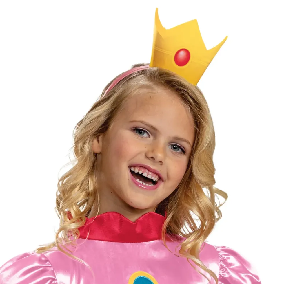 Super Mario Prinsessan Peach Barn Maskeraddräkt