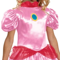 Super Mario Prinsessan Peach Barn Maskeraddräkt