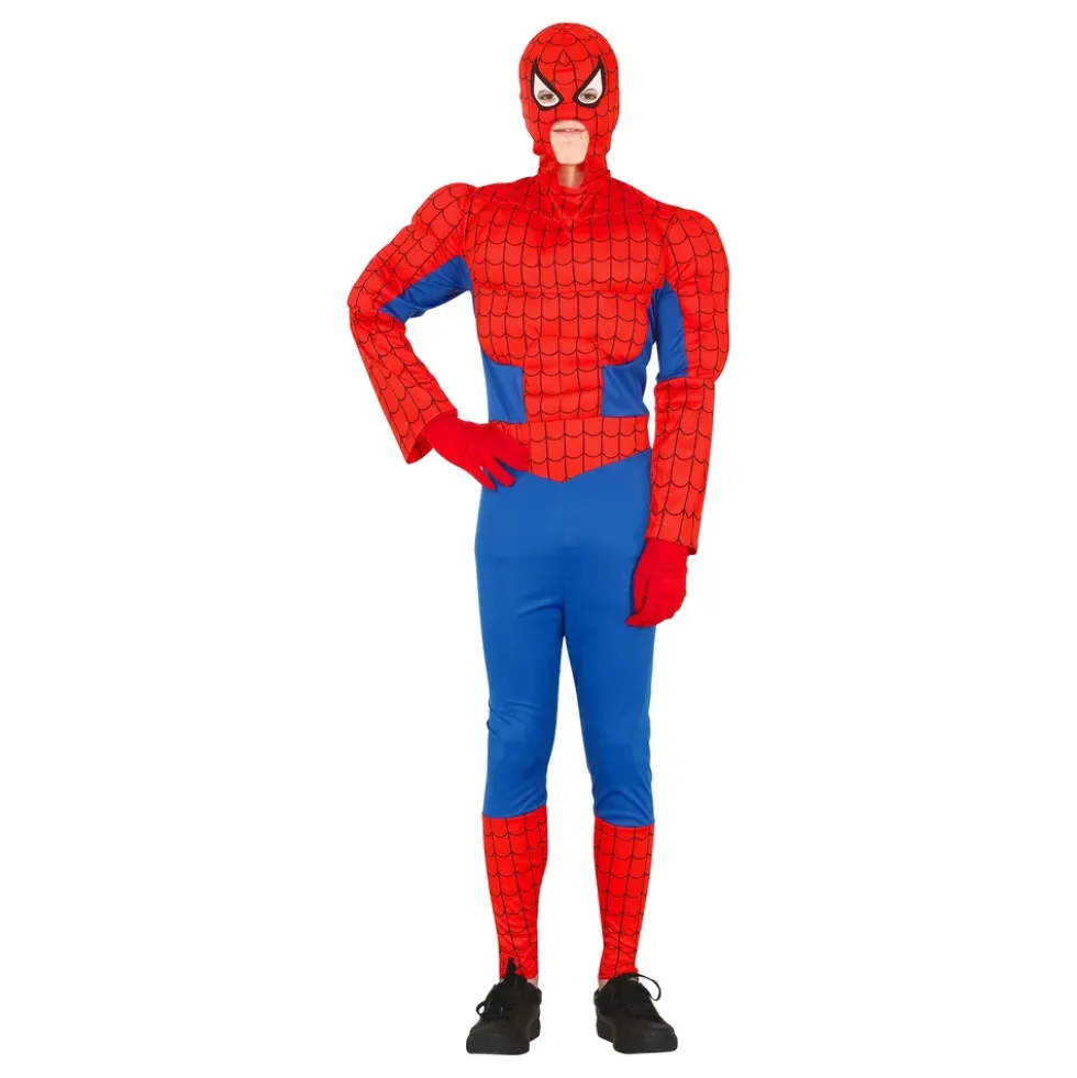 Superspindel med Muskler Teen Maskeraddräkt