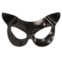 Svart Kattmask i Vinyl