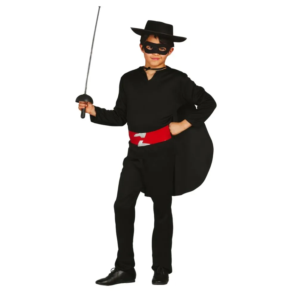 Svartklädd Bandit Barn Maskeraddräkt
