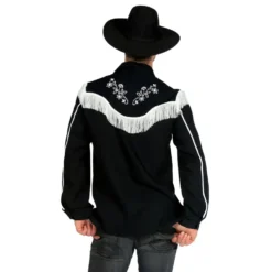 Svart Western Skjorta Deluxe Herr
