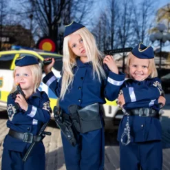 Svensk Polis Barn Maskeraddräkt