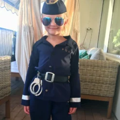 Svensk Polis Barn Maskeraddräkt
