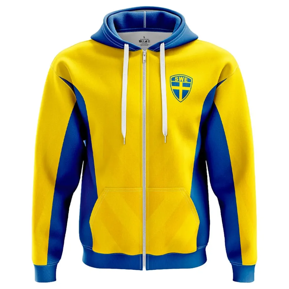 Sverige Supporter Zip Hoodie