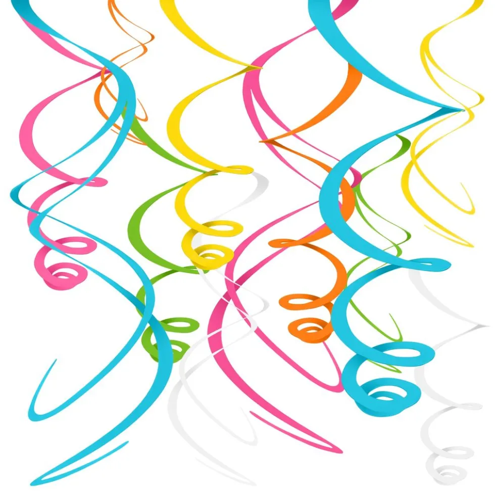 Swirls Flerfärgad Hängande Dekoration