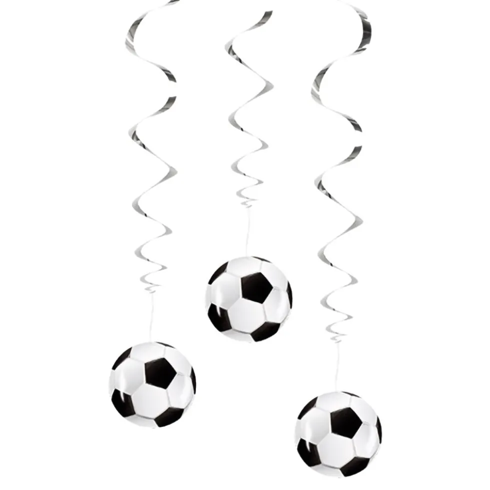 Swirls Fotboll Takdekoration