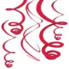 Swirls Röd Hängande Dekoration