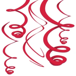 Swirls Röd Hängande Dekoration