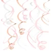 Swirls Roséguld Blush Takdekoration