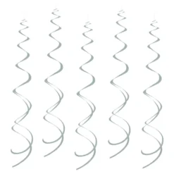 Swirls Silver Hängande Dekoration