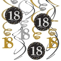 Swirls 18 Silvermix Hängande Dekoration