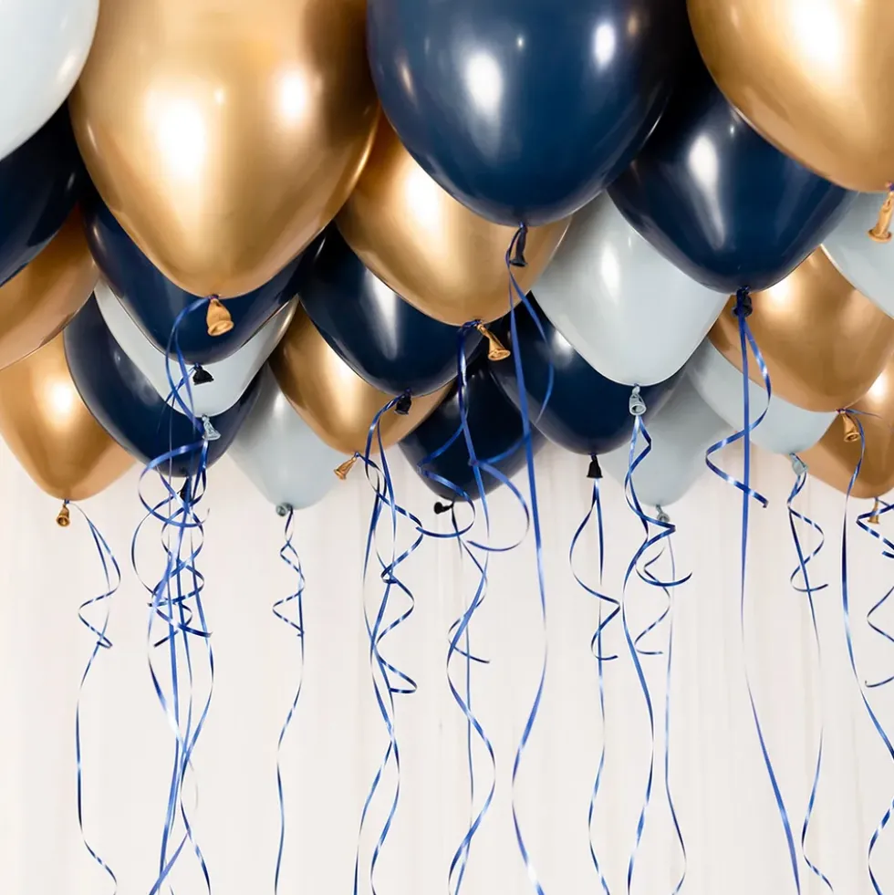 Takballonger Blå/Guld