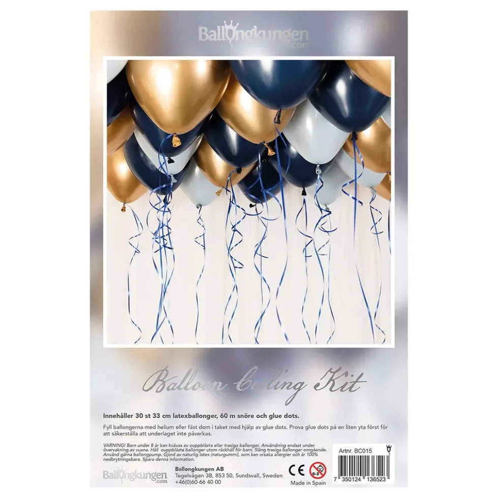 Takballonger Blå/Guld