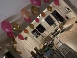 Takballonger Rosa/Guld