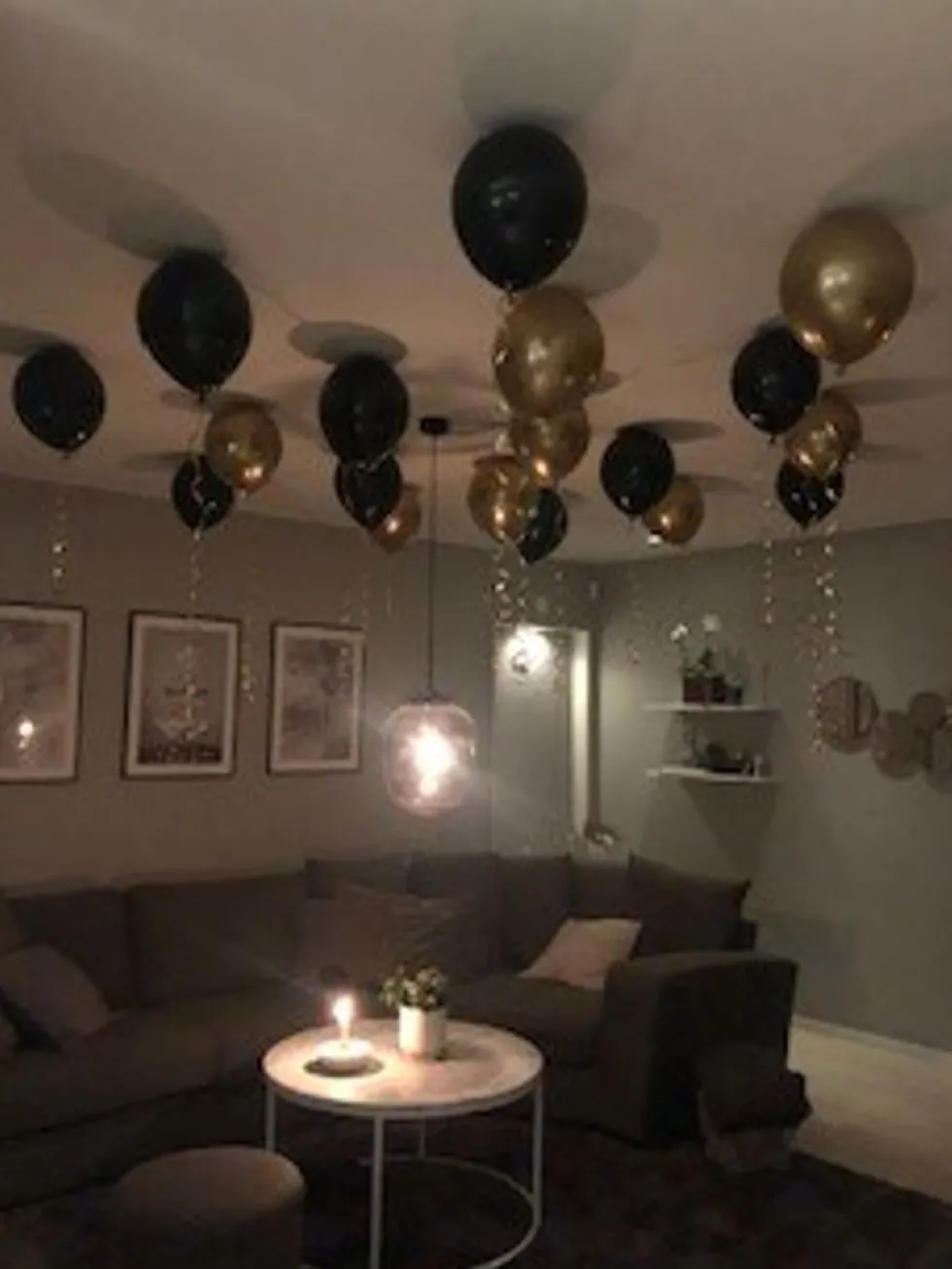 Takballonger Svart/Guld