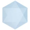 Tallrikar Hexagonala Vert Decor Blå