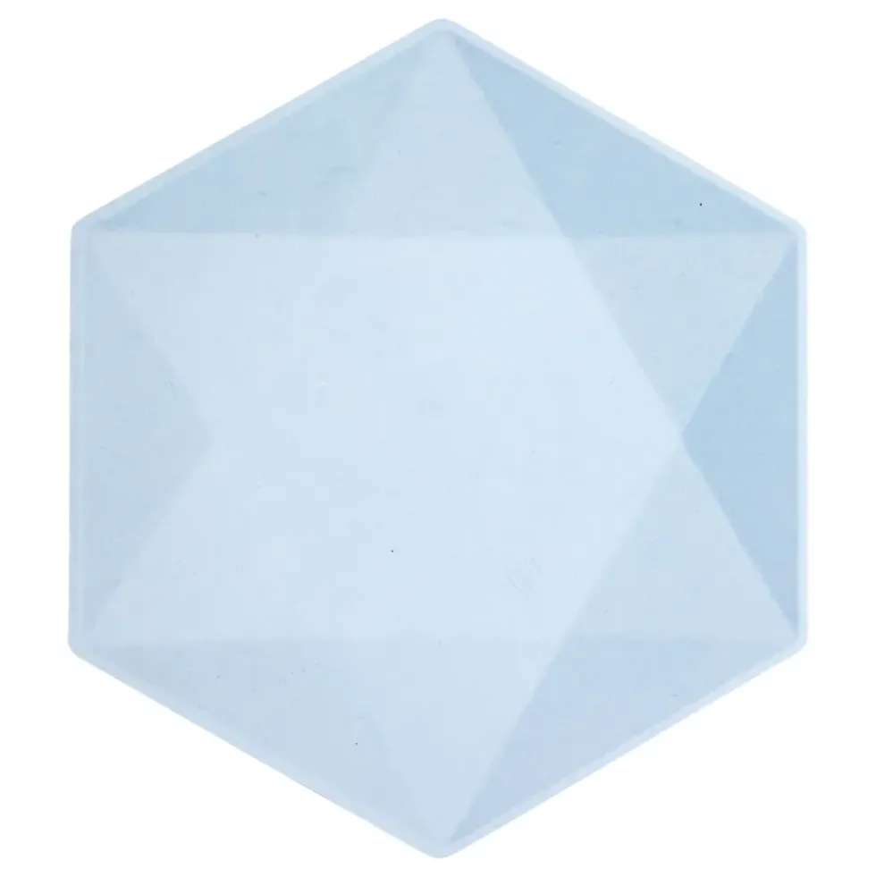Tallrikar Hexagonala Vert Decor Blå