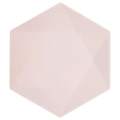 Tallrikar Hexagonala Vert Decor Rosa