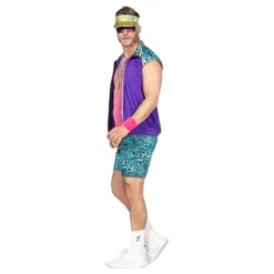 80-tals Aerobics Herr Maskeraddräkt