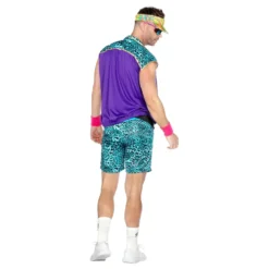 80-tals Aerobics Herr Maskeraddräkt