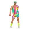 80-tals Aerobics Kille Maskeraddräkt