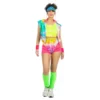 80-tals Aerobics Tjej Maskeraddräkt