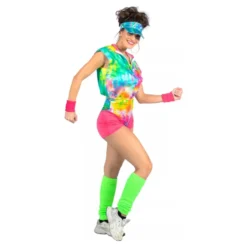 80-tals Aerobics Tjej Maskeraddräkt