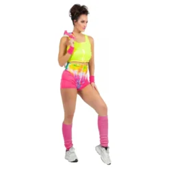 80-tals Aerobics Tjej Maskeraddräkt