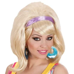 60-tals Blond Peruk