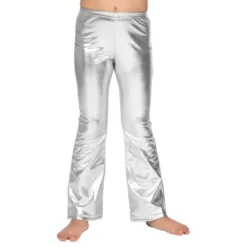 70-tals Byxor för Barn Silver Metallic
