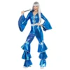 70-tals Dancing Dream Blå Maskeraddräkt