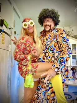 70-tals Herrkostym Disco Bubbles Maskeraddräkt