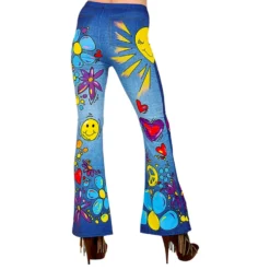 70-tals Hippie Byxor Dam