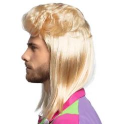 80-tals Hockeyfrilla Blond Peruk