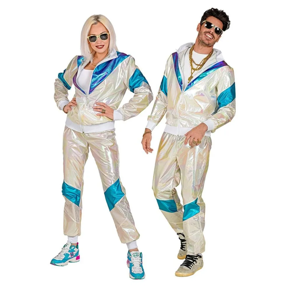 80-tals Holographic Träningsoverall