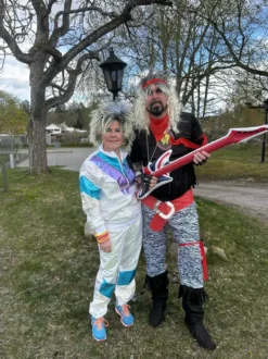 80-tals Hårdrockare Blond Peruk