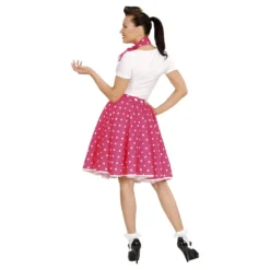 50-tals Kjol Rosa Maskeraddräkt