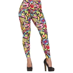 90-tals Leggings Mönstrade