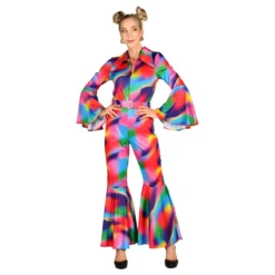 70-tals Neon Bomb Jumpsuit Maskeraddräkt