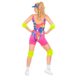 80-tals Neon Roller Girl Maskeraddräkt
