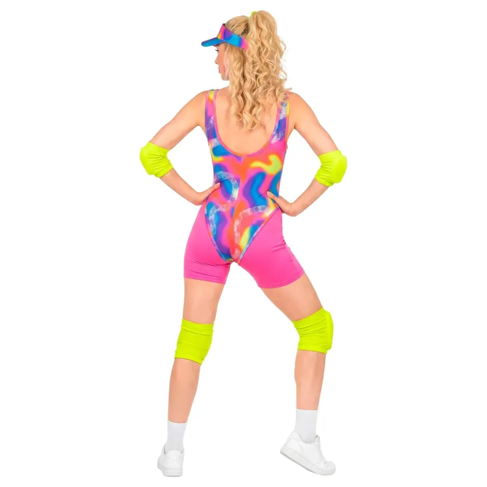 80-tals Neon Roller Girl Maskeraddräkt