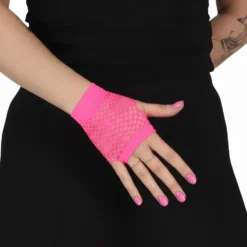 80-tals Näthandskar Korta Rosa