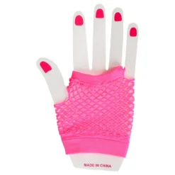80-tals Näthandskar Korta Rosa
