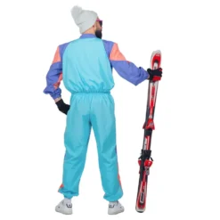 80-tals Retro Skidoverall Herr Maskeraddräkt