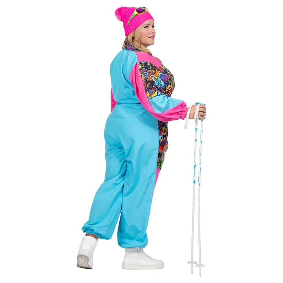 80-tals Retro Skidoverall Maskeraddräkt