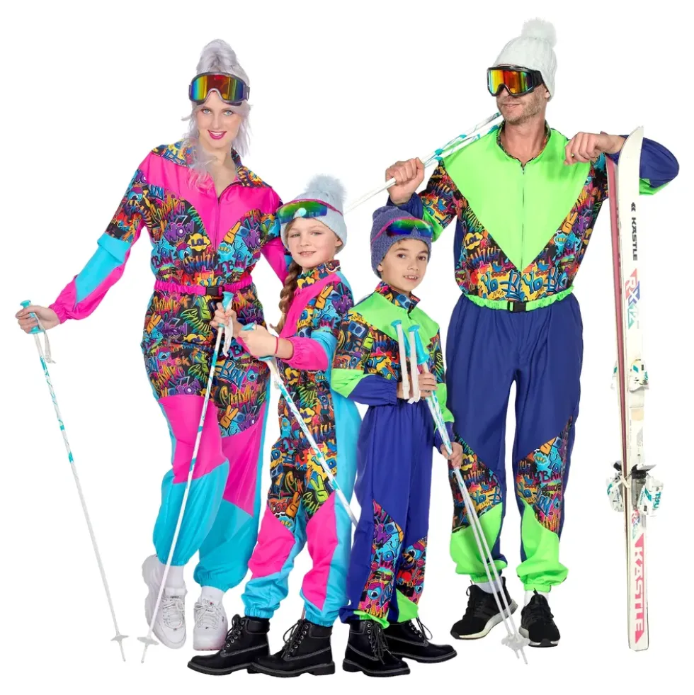 80-tals Retro Skidoverall Maskeraddräkt