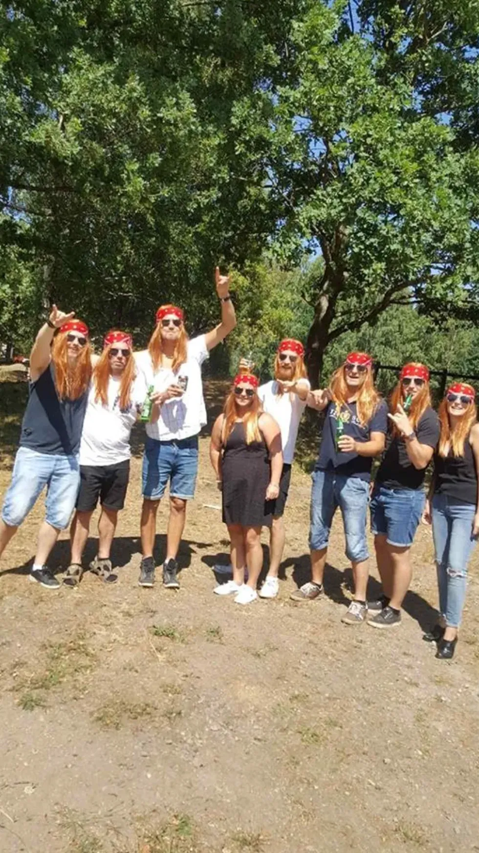 90-tals Rockare Perukset